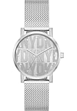 DKNY Damen Analog Quarz Uhr mit Edelstahl Armband NY6693
