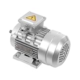 WindWilder Elektromotor Drehstrom 550W 1395 RPM 2.59/1.49A 230/400V Hochgeschwindigkeitsmotor, 14 mm Schaftdurchmesser, Drehstrom-Asynchronmotor für Maschinen und Anlagen, 24x13.5x17.5cm