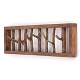 DESIGN DELIGHTS WANDGARDEROBE TREIBHOLZ UNIKAT | 82x22x12 cm, Recyclingholz, Shabby Chic | Kleiderhaken