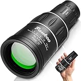 Pankoo 16 x 52 Monokular-Teleskop für Erwachsene und Kinder - Kompakt für HD-Beobachtung, Outdoor-Aktivitäten, Vogelbeobachtung, Wandern, Konzerte, Reisen