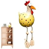 Generisch Keramik Huhn Gartendeko - Dekorative Henne | Harz Huhn Statue | Gartenstecker Keramikfigur | Keramikfigur Handarbeit | Handarbeit Gartenstecker | Ornamente Für Einweihungsgeschenke