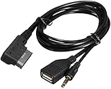 Auto Audio Musik Adapter Adapterkabel MDI AMI MMI Musik Schnittstelle Auto USB Ladegerät AUX-Kabel AUX-Eingangskabel Adapterkabel Music Interface Kabel Passend für A6L A8L Q7 A3 A4L A5 A1