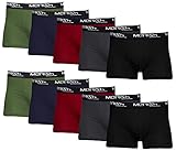 MERISH Boxershorts Herren 10er Pack / 15er Pack S-5XL Unterwäsche Unterhosen Männer Men Retroshorts 415 (410a 10er Set Mehrfarbig, m)
