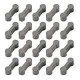 NHPY 20 Stück Gleisverbinder, Eisenbahn Zubehör,Schienen Verbindungsstücke, Holzeisenbahn Verbindungsstücke Verbinder, Adapter Kompatibel Mit Brio, Lillabo, Thomas and Friends, Melissa UVM (Grau)