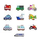 Kühlschrank Magnete AMONENZ 10 Stück Flugzeug Auto Kühlschrankmagnete, 3D Gummi Kühlschrankmagnete, Geeignet für Whiteboard Vorschulunterricht, Zuhause, Klassenzimmer