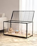 VEVOR Hamsterkäfig, 360°-Sicht, transparenter Hamsterlebensraum, Kleintierkäfig, 96x47x55 cm, belüfteter Mäusekäfig mit Vordertür, Rattenkäfig, tragbares Hamsterhaus für Ratten, Meerschweinchen