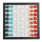 MISTER GADGET, MG3543, Spiel von Schach Transparent LED, Schachbrett Beleuchtet, Schachfiguren Schwarze, Blaue und Weiße, Design Modern und Elegant für Spieler Enthusiasten