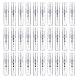 Popuppe 30 Stuck Mini 3 ml Fläschchen Sprayflasche Parfumzerstäuber Sprühflasche Leer nachfüllbare Zerstäuber für Reisen,Lotion, Parfüm (S)