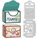 DELORIGIN 3D Kartenaufbewahrungsbox Stanzformen Kartenherstellung Schablone Karte Scrapbooking Prägevorlage Stanzformen Für Grußkarten Einladungsdekor