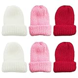 Taasmoog 6 Stück Set Eierwärmer-Strickmütze, Eierwärmer, Eiwärmer aus Strick witzige Frühstückstisch Deko Brunch Geschenk Ei Warmhalter