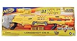 Nerf N-Strike Icon Series - Longshot CS-6 Foam 3 in 1 Blaster + 12 Offizielle Nerf Elite Icon Darts - 8+ Jahre - E8886EU50
