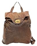 BZNA Bag Rinalto braun moro Italy Rucksack Backpacker Designer Tasche Handtasche Schultertasche Leder Damen Neu