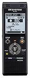 OM SYSTEM WS-883 hochwertiger digitaler Voice Rekorder mit integrierten Stereomikrofonen, Direkt-USB, Rauschunterdrückung, 8 GB interner Speicher, VCVA, schwarz