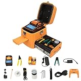 AI-9 LWL Spleißgerät, Automatische AC100-240V Fiber Optic Fusion Splicer mit 5Zoll TFT Farb LCD Display, Optische Spleißmaschine für SM-, MM-, NZ-DS- und kundenspezifische Fasern