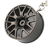 VmG-Store Speichenfelge CHR Style Matt Schwarz Schlüsselanhänger