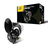 HELLA HELLA Drucklufthorn - LKW Hupe - Fanfare - CA20 - 115dB(A) - Frequenzbereich: 400Hz - Hochton - elektrisch-pneumatisch - ECE - Gehäusefarbe: schwarz - 3PA 013 410-041