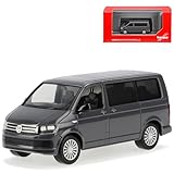 Volkwagen T6 Multivan Bus Grau Personen Transporter T5 Ab 2. Facelift 2015-2022 H0 1/87 Herpa Modell Auto mit individiuellem Wunschkennzeichen