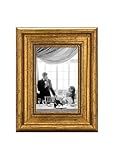 CABBEL Bilderrahmen 10x15 cm Gold – Barock Vintage Rahmen im Antik Look für Poster, Fotos & Urkunden – Mit bruchsicherem Acrylglas – Dekorativ & Elegant – Perfekt für Wohnzimmer, Büro oder Galerie