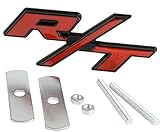 Garage-SixtySix Kühlergrillemblem R/T Emblem Kühlergrill Grill Fender RT Rot