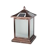 SDFDSSR Minimalistische wasserdichte Rasenleuchte Glaslaterne Straßenlaterne Aluminium Gusssäule Pfostenlampe Gartendekoration Außen Säulenlaterne Außen Außen Regensichere Leuchte