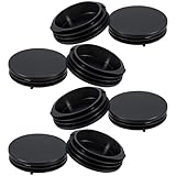 LIQWEI 8 Stück Lamellenstopfen Rund, 63mm Runde Rohrstopfen Rohrverschlussstopfen Für Stahlrohr Edelstahlrohr Alurohr Aluprofil Rundstopfen