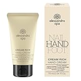 alessandro Spa Cream Rich - Reichhaltige Anti-Aging Handcreme, bei trockenen und strapazierten Händen, 75 ml