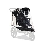 hauck Universal Regenschutz für Dreirad Kinderwagen 58 x 48 x 90 cm, Reflektierend, Kontakt & Belüftungs Fenster, Kompatibel mit Runner & Runner 2, Einfache Klettverschluss Befestigung (Transparent)