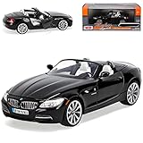 B*M*W Z4 Z 4 Roadster Schwarz Cabrio E89 Ab 2009 1/24 Motormax Modellauto Modell Auto