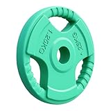 GORILLA SPORTS® Hantelscheiben - 1,25kg, 2,5kg, 5kg, 10kg, 15kg, 20kg, 25kg, 30kg Gewichte, Einzeln/Set, 30mm, aus Gusseisen mit Gummi Gripper, Farbwahl - Gewichtsscheiben