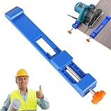 DMJJSD Kreissägen-Führungsschiene, verstellbare Schneidemaschine Basisführung, Schienensäge-Kreissägenführung, Präzisions-Holzschneideführung, tragbarer verstellbarer ABS-Fräserhalter für