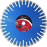 ADT DIAMANTWERKZEUGE | Diamant Fugenfräser mit Hammersegmenten Rillenfräser mit 10 mm Segmentbreite für Asphalt & Frischbeton | Ø400mm/25,4mm/10mm Breite