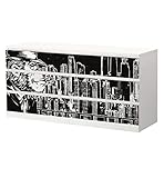 MyMaxxi | Klebefolie Möbel kompatibel mit IKEA Malm Kommode 6 Schubladen | Motiv Crime City schwarz | Möbelfolie selbstklebend | Dekofolie Tattoo Aufkleber Folie für Wohnzimmer und Kinderzimmer