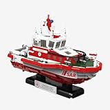 BlueBrixx Pro Seenotrettungsboot der DGzRS – Klemmbaustein-Set bestehend aus 1116 Bauelementen – Artikel-Nr. 107232 – Kompatibel mit Klemmbausteinen Anderer Hersteller