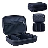 LENS-AID Organizer Case für Technik-Zubehör: Kompaktes Hardcase für Kabel, Akkus, Ladegerät, Powerbank, SD-Karten, USB-Stick & Festplatte – stoßfeste Reise-Schutztasche aus Eva