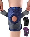 ABYON Kniebandage Verstellbare Knieorthesen mit Seitlichen Stabilisatoren und Patella-Gelpolstern für Damen Knieschmerz, Meniskusriss, Arthritis, Gelenkschmerz (L/XL)
