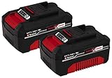 Einhell Akku PXC-Twinpack 4,0 Ah Power X-Change Volks.Akku (Li-Ion, 18 V, 2x 4,0 Ah, für alle PXC-Geräte geeignet, proaktives Batteriemanagement, situativ angepasste Ladezyklen)