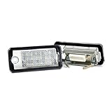 LED Kennzeichenbeleuchtung Kennzeichenleuchte 6000Kelvin kompatibel mit Audi A3 / S3, A3 Cabrio, A4 / S4 B6 RS4 / AVANT RS4 Cabrio, A8 / S8 D3, A6 / C6 (4F) RS6 Plus, Q7ADAPX