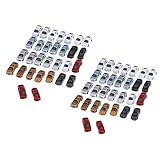 freneci 60Pcs 1/200 Z Spur Lackiertes Auto Miniatur Gebäude Landschaft Zubehör