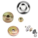 Freischneider Zubehör, Rasentrimmer zubehör, Universal Freischneider Adapter, 4 STK Metallgetriebe Klinge Mutter Set, Freischneider Messer, Rasentrimmer Messer Blade Adapter Kit