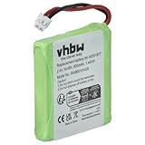 vhbw NiMH Akku 600mAh (2.4V) kompatibel mit schnurlos Festnetz Telefon Tevion MD81877 Ersatz für 5M702BMX, GP0827, GP0845, GPHP70-R05.