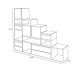 BioKinder Komplett-Set Laura Raumteiler Regalwand Regalwürfel aus Massivholz Kiefer