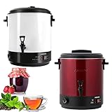 Arebos Einkochautomat 2500 W | Einkochtopf 28 L | mit Thermostat & Überhitzungsschutz | stufenlose Temperatureinstellung 30-110°C | Glühweinkocher Glühweinautomat Heißgetränkeautomat
