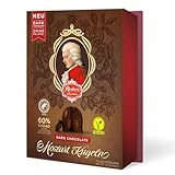 Reber Mozart-Kugeln Dark Chocolate, 6er Packung mit Marzipan und Nougat, vegan - 1 x 120 g