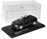 Opel Kadett GSI E Cabrio Schwarz 1984-1993 1/43 Minichamps Modell Auto mit individiuellem Wunschkennzeichen