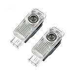 KEMUZ 2 Stück Türprojektionslichter Für Audi A4 B8 8L 8V A4 B6 B7 B8 B9 A5 A6 4K 4G A7 Q2 Q3 Q5 Q7 Led Projektor Einstiegsbeleuchtung Tür Logo Laser Türlicht(4 Ringe + Schriftzug)