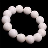 SHG Shop 14mm Kreis Rope Tridacna Shell-Korn-7-Zoll-Elastic Buddaha Armband