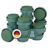ELES VIDA Nasssteckschaum Schale Zylinder Form - 16 Stück 8x5 cm - Steckmoos, Steckmasse - Kegel für Blumengestecke - Steckschwamm zum Basteln, Hochzeit, Geschenke, Deko, Blumen Gesteck