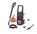 Black+Decker Hochdruckreiniger BXPW1600PE (1600 W, 125 bar, 420 l/h) mit Patio Cleaner und Feste Bürste