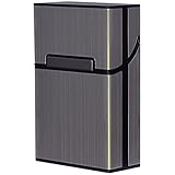 Diawell Zigarettenetui Edel Zigarettenbox Aluminium Etui Box Behälter mit Magnetverschluss für 20 Zigaretten Zigarettenschachtel Schachtel
