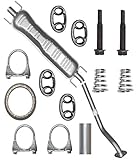 Mitteltopf Auspuff Mittelschalldämpfer für Opel Astra G 2 II 1.6i 8V 1.6i 16V 1.8I 16V 2.0i 16V